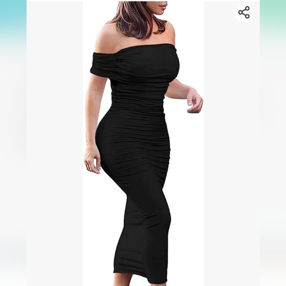 Cut Out Elegant Fashionable One Shoulder Short Sleeve Bodycon Stylish Maxi Dress